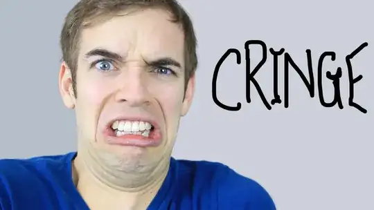 Cringe face