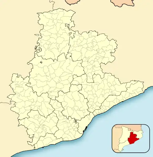 Pacs del Penedès is located in Province of Barcelona