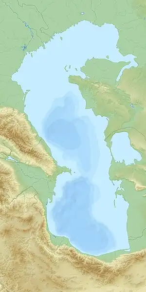 Fort-Shevchenko is located in Caspian Sea