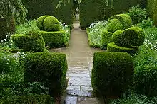 Image 49White garden at Hidcote Manor Garden, one of several garden rooms there. (from History of gardening)