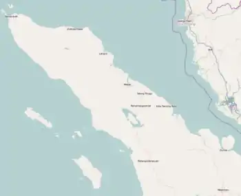Simeulue Regency is located in Northern Sumatra