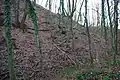Lower part of the fortress Vidin Grad with a ditch