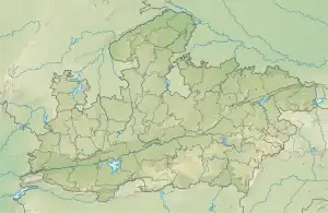 Map showing the location of Kuno National Park