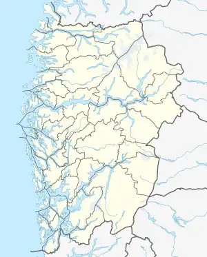 Ramnefjellsfossen is located in Vestland