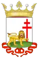 Medieval European depiction of the symbol of Ethiopia, a lion holding a patriarchal cross
