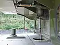 High voltage cable from Roof in front of the cab, Rj.B 9 at Rjukan station July 2012