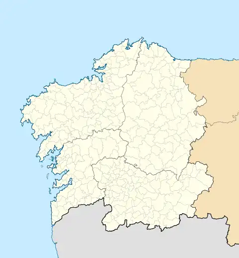 1992 Summer Olympics torch relay is located in Galicia
