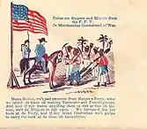 Envelope showing contrabands (escaped slaves) speaking with Union General Butler.