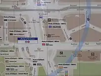 an image of a map showing the position and attributes of places