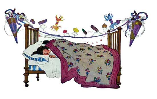 The children were nestled The children were nestled