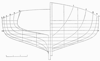 Body-plan of the Spray.