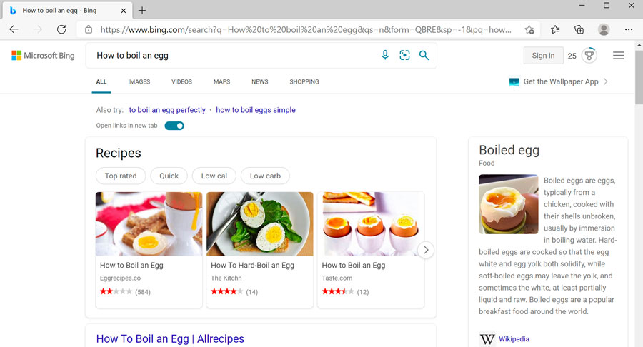 search results from using the search bar search results from using the search bar