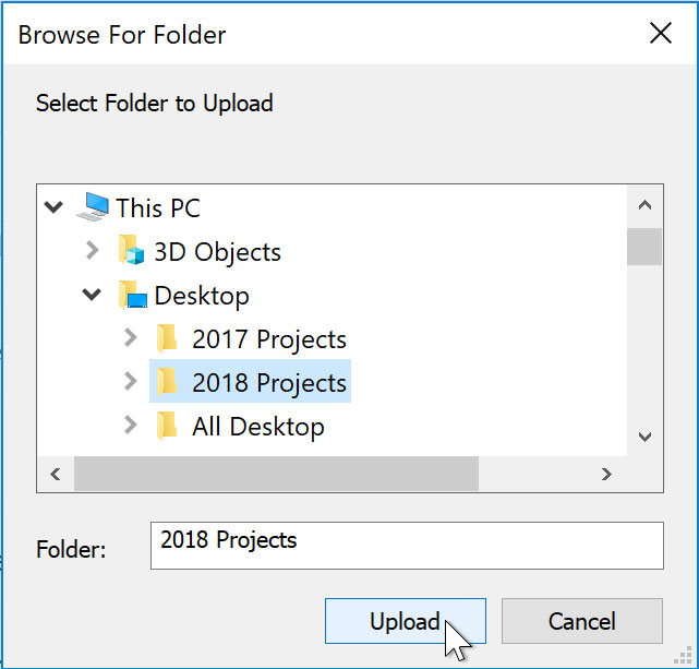Browsing for folder. Browsing for folder.