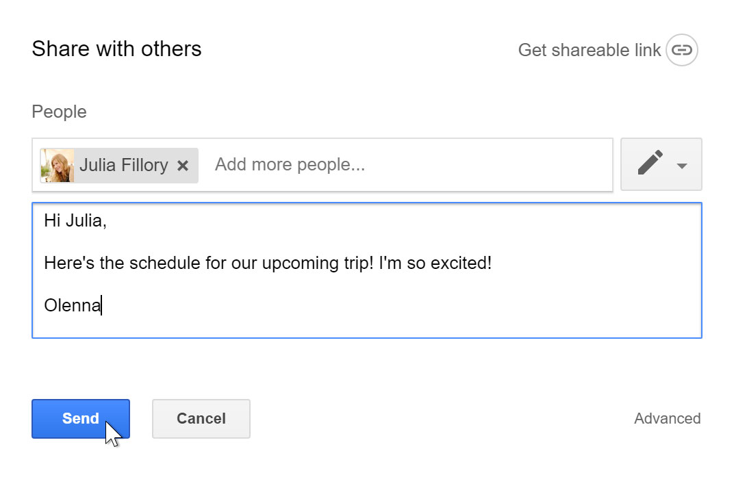 Composing a message. Composing a message.