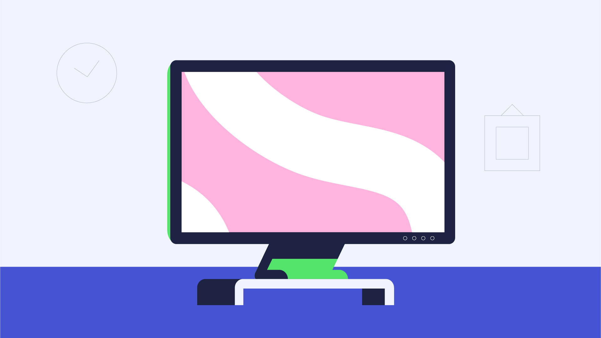 showing a computer monitor showing a computer monitor