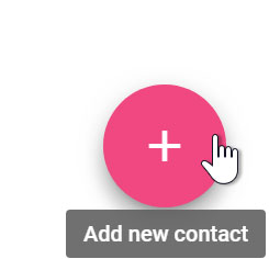 Clicking add new contact Clicking add new contact
