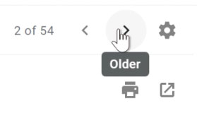 Navigating between newer and older messages Navigating between newer and older messages