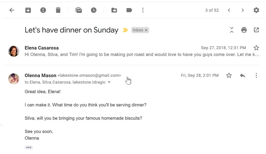 Minimizing a message Minimizing a message