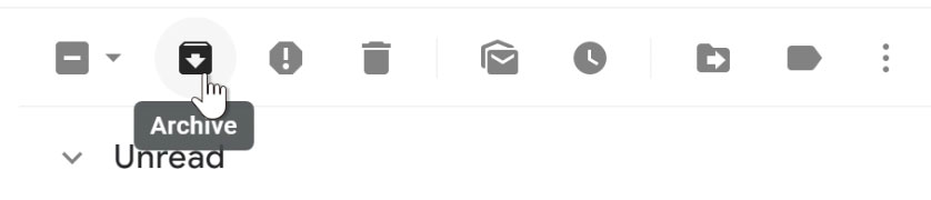 Archiving a message Archiving a message