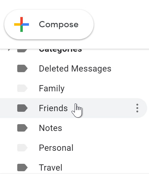 Selecting a label Selecting a label