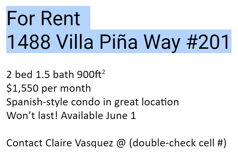 changing text to the new font size