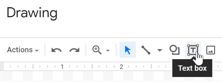 clicking the text box command clicking the text box command