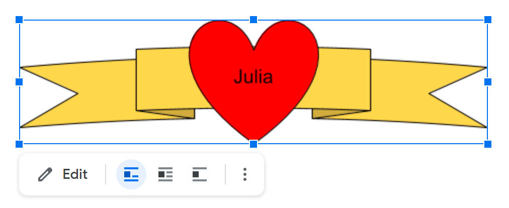 showing the final shapes example showing the final shapes example