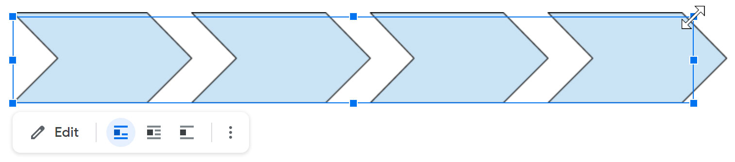 resizing the shape in the document resizing the shape in the document