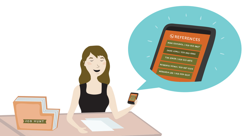 A woman looks at references on her smartphone A woman looks at references on her smartphone