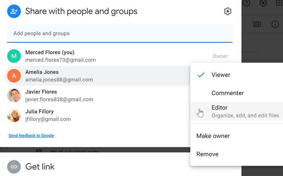changing a person's permissions changing a person's permissions