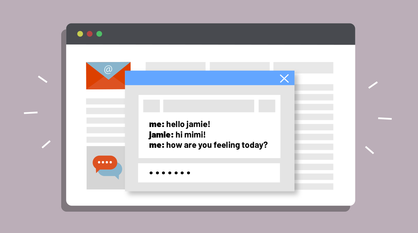illustration of instant messaging illustration of instant messaging