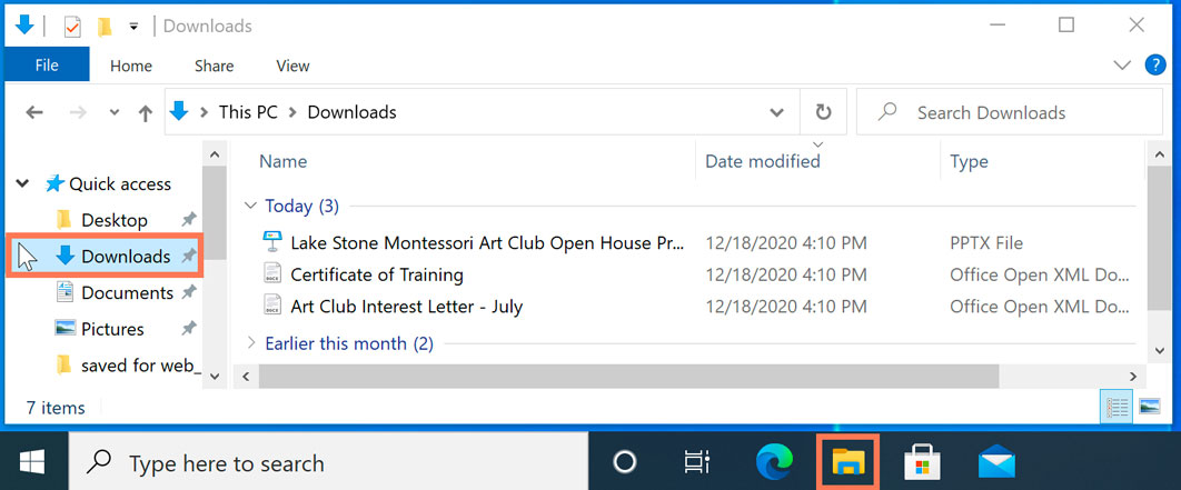 viewing Windows Explorer viewing Windows Explorer