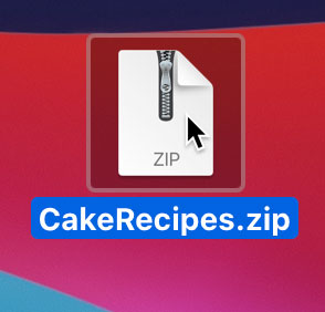 Opening a zip file in Mac OS Opening a zip file in Mac OS