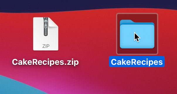 opening the folder opening the folder