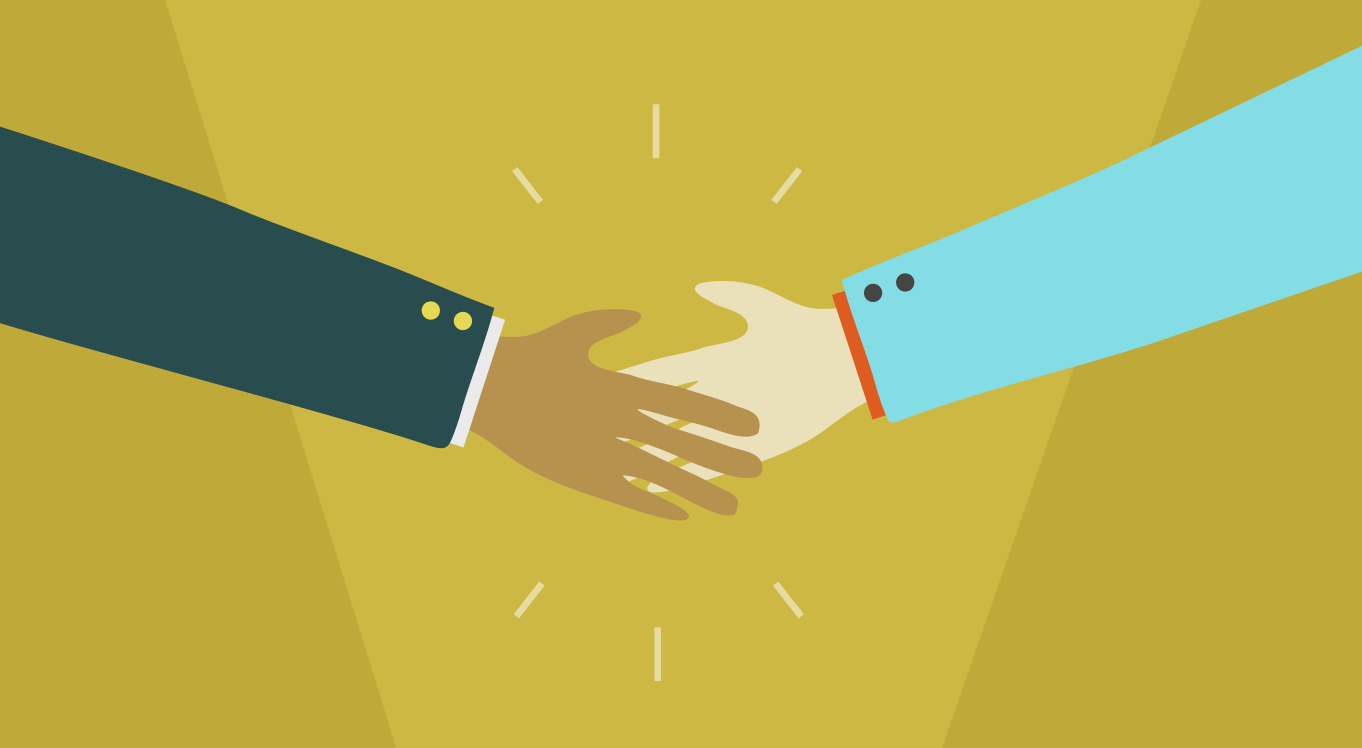 Two people shaking hands Two people shaking hands