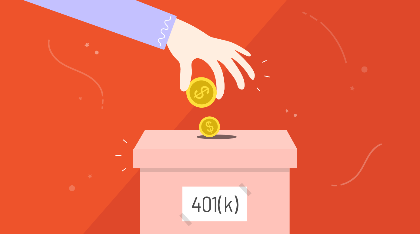 illustration of someone contributing to their 401(k) illustration of someone contributing to their 401(k)
