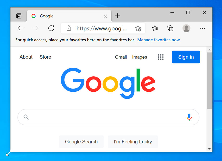 window resized smaller window resized smaller