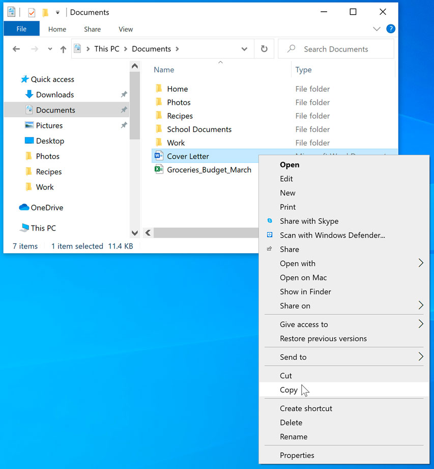 copy a file copy a file
