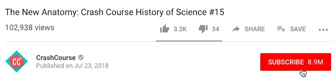 screenshot of YouTube's Subscribe button screenshot of YouTube's Subscribe button