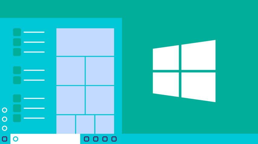Windows 10 illustration of the desktop Windows 10 illustration of the desktop