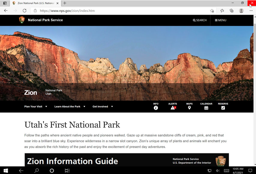 closing an app in tablet mode closing an app in tablet mode