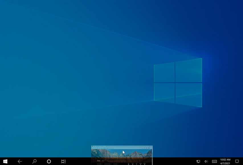 dragging an app to the bottom of the screen to close it dragging an app to the bottom of the screen to close it