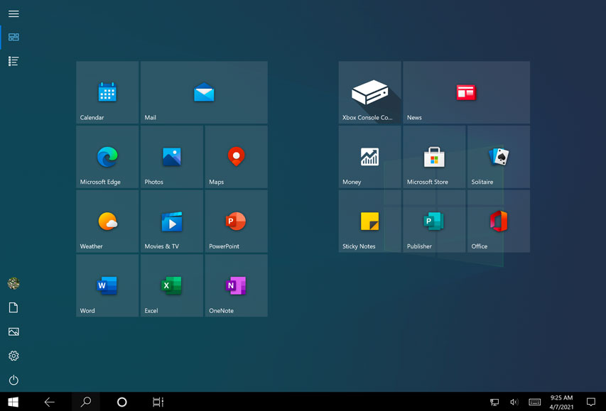 tablet mode in Windows 10 tablet mode in Windows 10