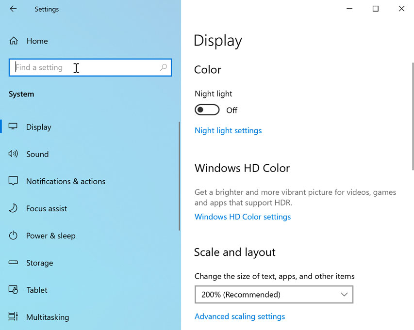 clicking the search box clicking the search box