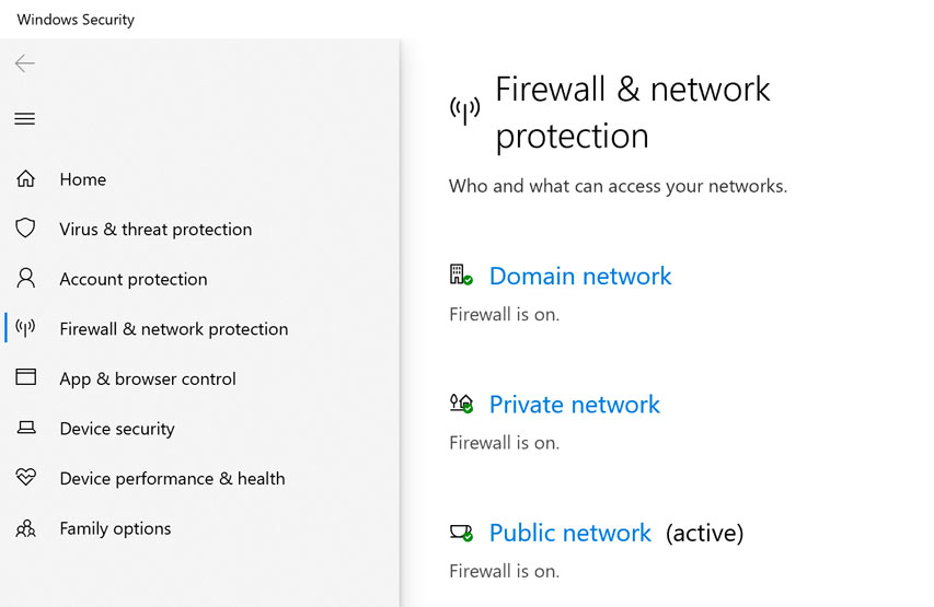 windows firewall settings windows firewall settings