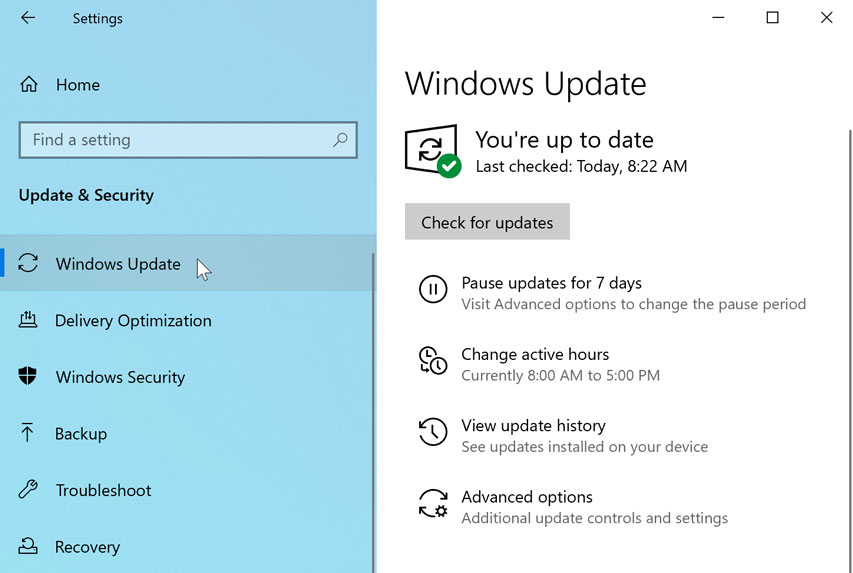 windows update preferences windows update preferences