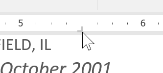 creating a tab stop creating a tab stop