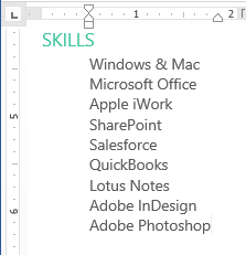 indented text indented text
