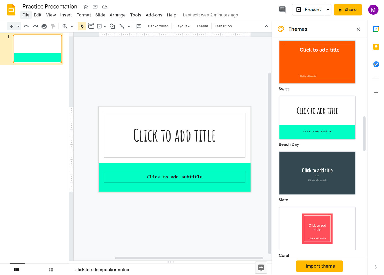 showing the final result