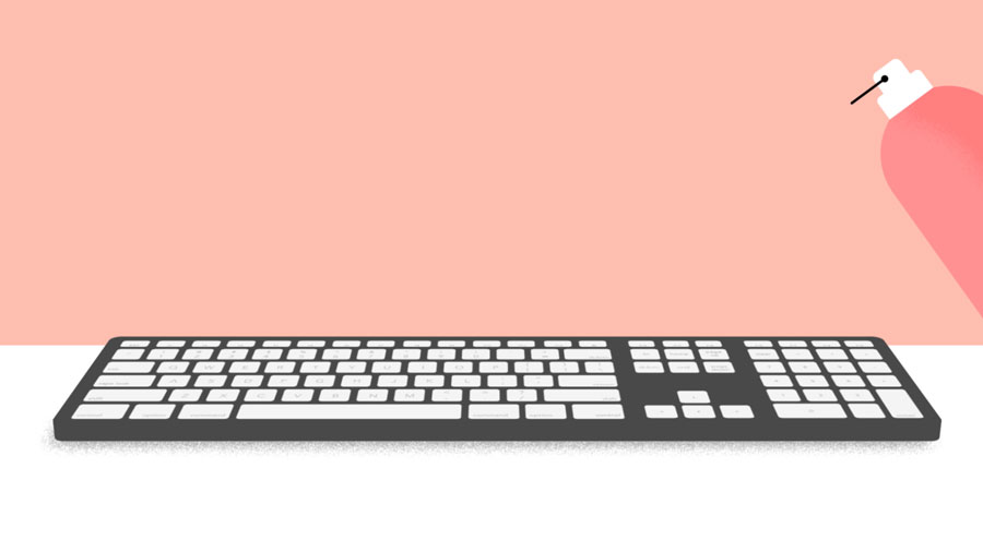 cleaning the keyboard with compressed air cleaning the keyboard with compressed air